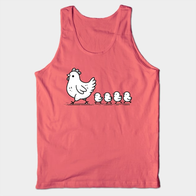 A chicken cares about her chicks Tank Top by Ingridpd